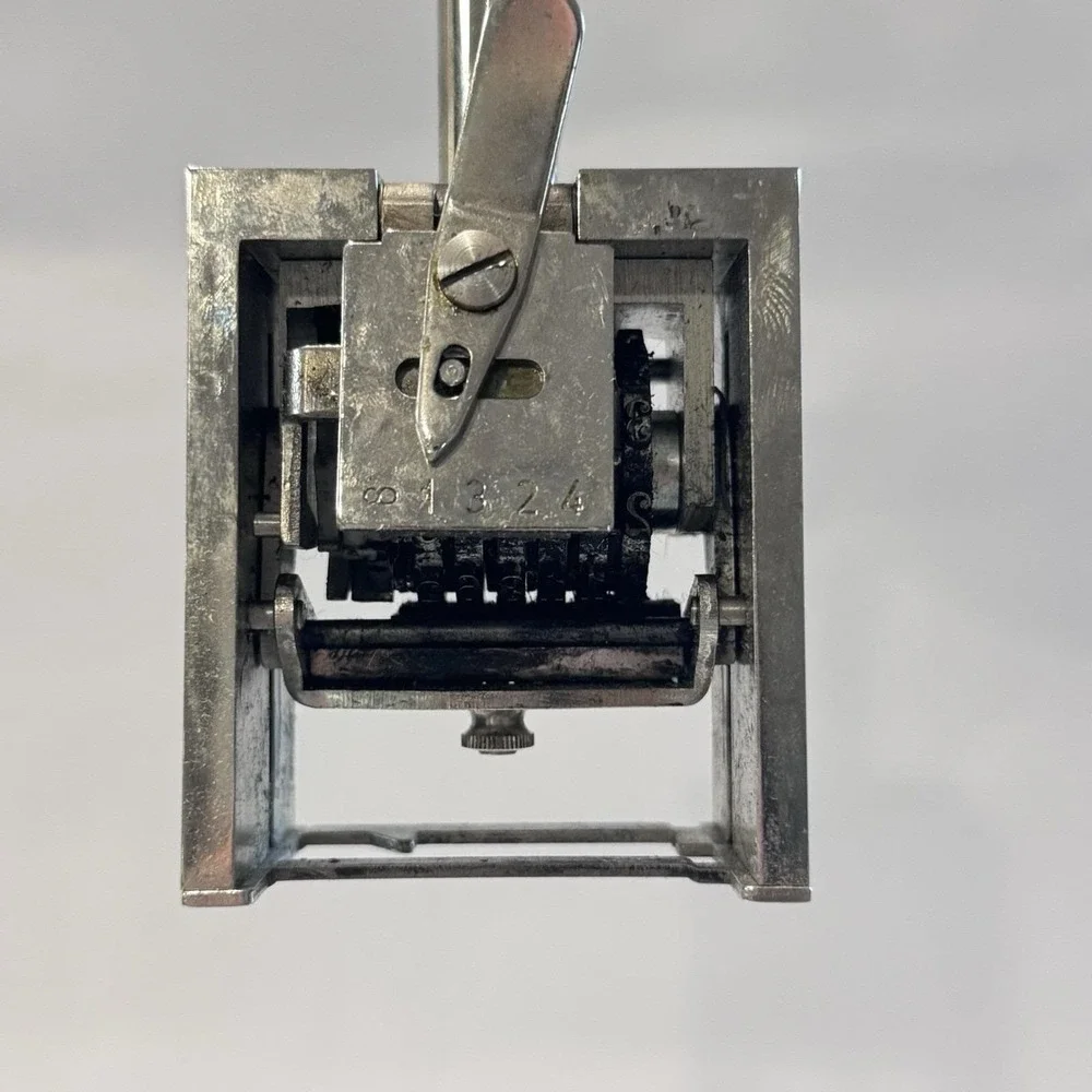 Vintage‎ General Numbering Machine 5 Action 6 Wheel Model 6-4 1/2 IOB Germany